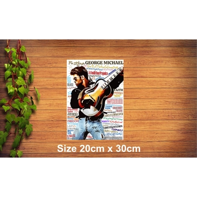 George Michael Metal Sign