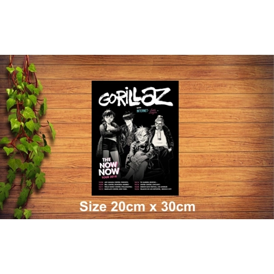 Gorillaz Metal Sign