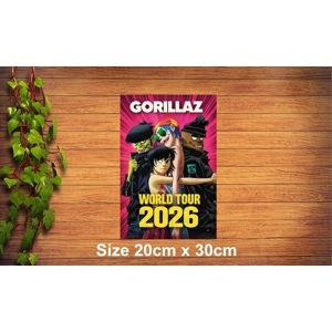 Gorillaz Metal Sign