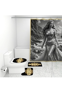 Goddess Aphrodite Bathroom Rugs Set with Shower .. Goddess Aphrodite Bathroom Rugs Set with Shower ..