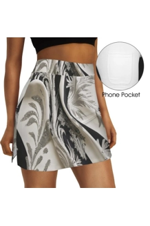 High Waist Pocket Split Sport Skorts High Waist Pocket Split Sport Skorts