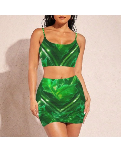 Cami Top & Ruched Bodycon Skirt Set