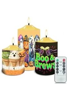 Boo Crew Flameless Candle set of 3 Boo Crew Flameless Candle set of 3