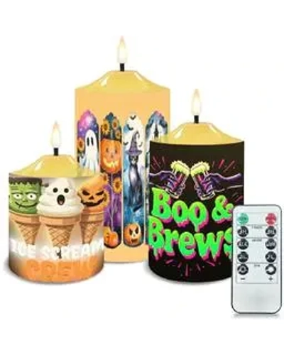 Boo Crew Flameless Candle set of 3 Boo Crew Flameless Candle set of 3
