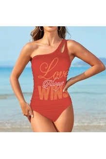 One Shoulder Keyhole One Piece Swimsuit One Shoulder Keyhole One Piece Swimsuit