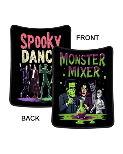 Retro Vintage Halloween Classic Monsters reversible Flannel Throw Blanket Retro Vintage Halloween Classic Monsters reversible Flannel Throw Blanket