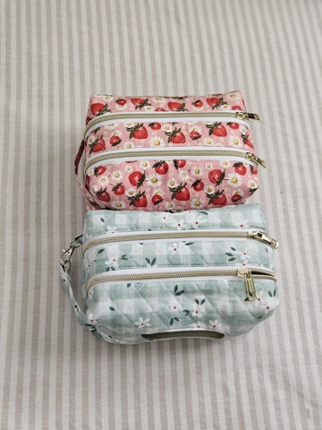 Double Zipper Boxed Pouch