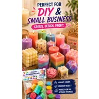 Lwbloom Candle Making Essentials DIY Candle Making Kit – 22 Piece Wax Dye Set for Adults, Candle Cra