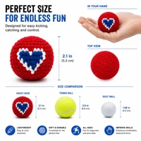Lwbloom Handmade Crochet Hacky Sack Ball