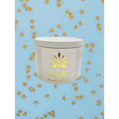 Scented Candle 8oz Matte White Tin