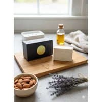 LwBloom Pure Goat Milk Soap Bar – Unscented, Handmade Natural Soap for Sensitive Skin, Moisturizing