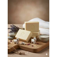 LwBloom Pure Goat Milk Soap Bar – Unscented, Handmade Natural Soap for Sensitive Skin, Moisturizing
