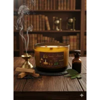 Eclipsed By Vanilla Flame-24 oz Wood Wick Scented Candle