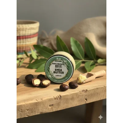 African 100% Natural Shea Butter – Pure, Unrefined & Raw (8 oz)