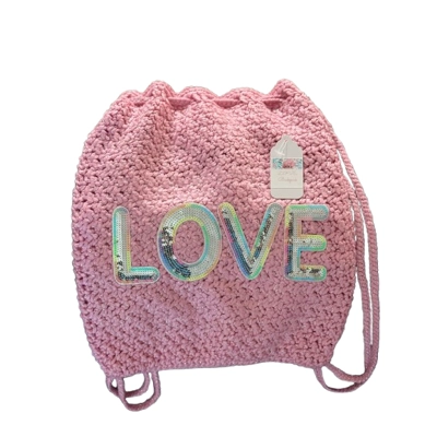 Pink Glittery Tote Backpack Girls Love