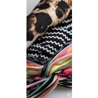 Lwbloom Women's Boho Twist Knot Headbands 3-Pack – Wide Stretch Hair Bands, Leopard Print, Striped &