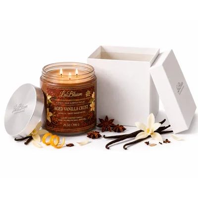 Luxury Aged Vanilla Crust Scented Candle 25 oz – Long Last..