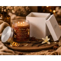 Luxury Aged Vanilla Crust Scented Candle 25 oz – Long Lasting Sweet Vanilla Bakery Aroma | Handcraft