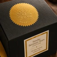 Lwbloom Smoke Between Stars Palo Santo Scented Candle Gift Set – 8 oz Luxury Amber Jar Aromatherapy