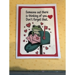 Frog thinking of you