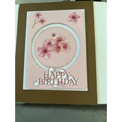 Pink flowers Birthday