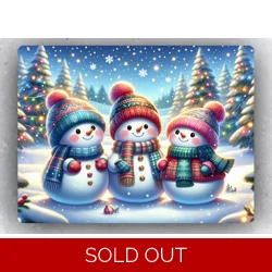 3 snowmen