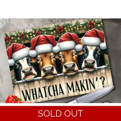 Santa cows