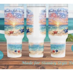 Beach theme 30 oz