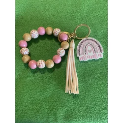 Beige wristlet