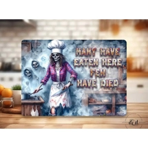 Skeleton lady cook