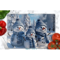 Blue Snowmen