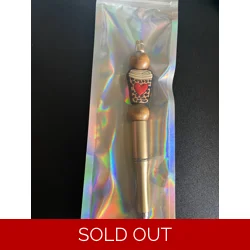 Coffee red heart pen