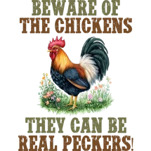 Beware of Chickens towel