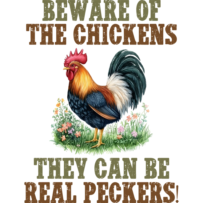 product Image for Beware of Chickens towel
