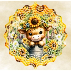 Sunflower /highland cow