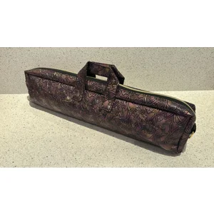 Metallic bronze & Purple Floral - B Foot