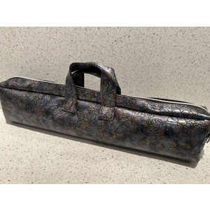 Metallic Blue & Bronze Floral - B Foot