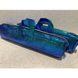 Blue / Green Shiny Snakeskin - B Foot