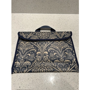Navy Paisley Sheet Music Case