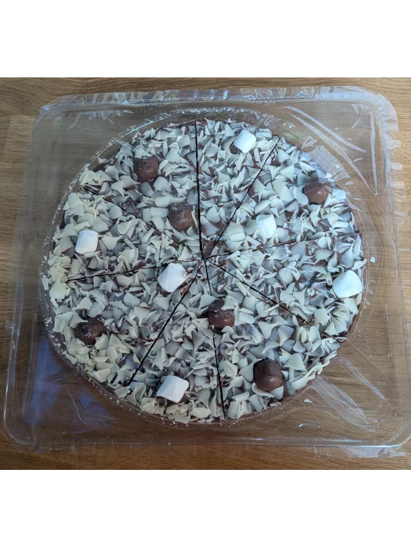 Gourmet Chocolate Pizza Salted Caramel