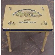 Vintage ABC rabbit table