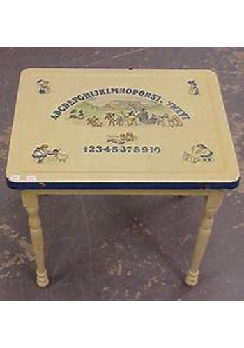 Vintage ABC rabbit table