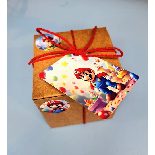 Party Bag in a Box (SUPER MARIO) | Pre-filled Kids Birthday Favours | Ready Made Party Bags