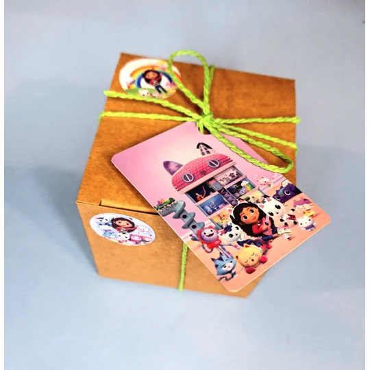 Party Bag in a Box (GABBYS DOLLHOUSE) | Pre-filled Kids Birthday Favours | Ready Made Party Bags