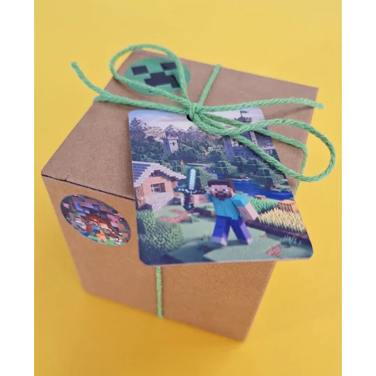 Party Bag in a Box (MINE-CRAFT) | Pre-filled Kids Birthday Favours | Ready Made Party Bags