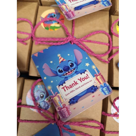Party Bag in a Box (STITCH) | Pre-filled Kids Birthday Favours | Ready Made Party Bags