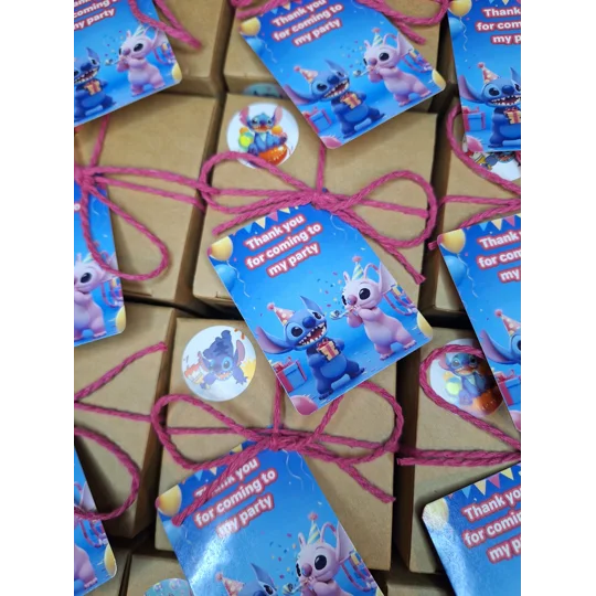 Party Bag in a Box (STITCH) | Pre-filled Kids Birthday Favours | Ready Made Party Bags