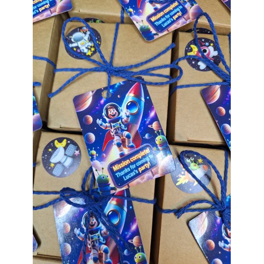 Party Bag in a Box (SPACE) | Pre-filled Kids Birthday Favours | Ready Made Party Bags