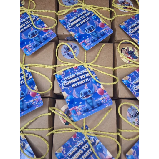 Party Bag in a Box (STITCH) | Pre-filled Kids Birthday Favours | Ready Made Party Bags