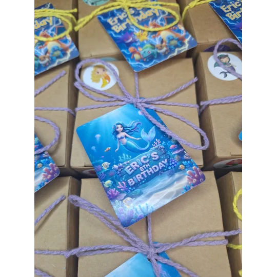 Party Bag in a Box (UNDER THE SEA) | Pre-filled Kids Birthday Favours | Ready Made Party Bag